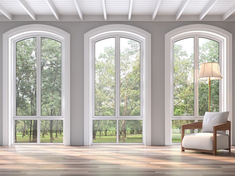 Arched Window Installation